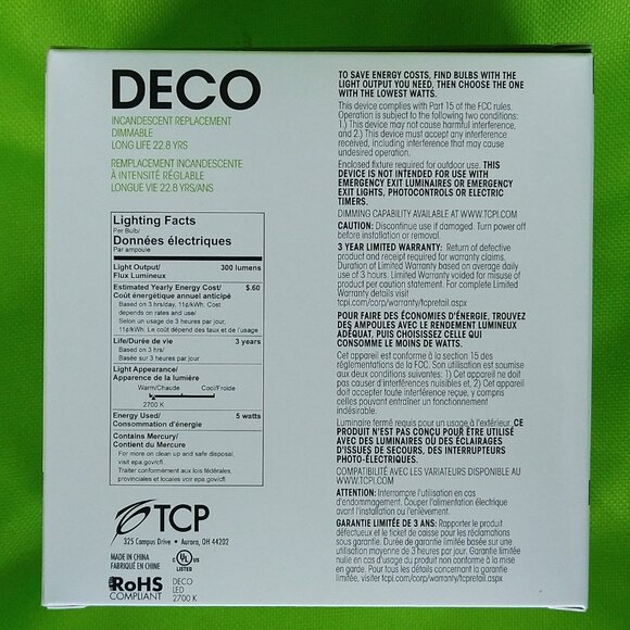 NWOT TCP Frost White Candle Stick Lights 12 pc - Picture 5 of 6